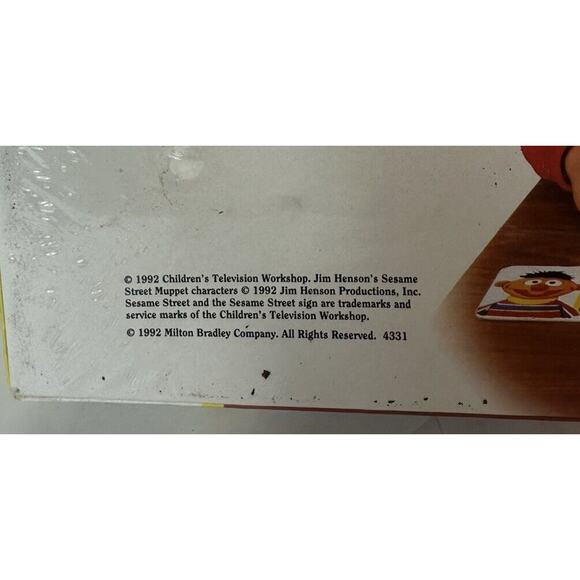 Sesame Street Kids Scrabble Game by Milton Bradley 1992 Vintage Game New Sealed - Picture 12 of 12